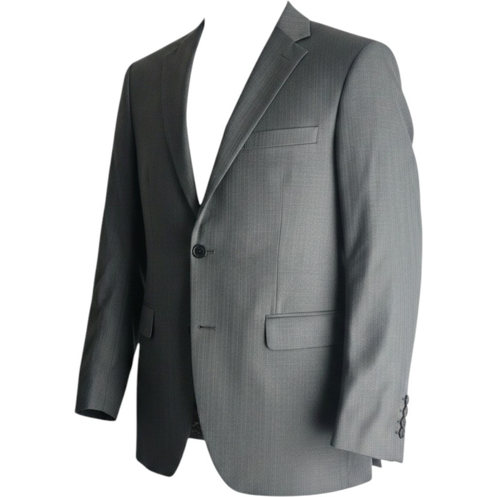 Green Vercini 5 Piece Slim Fit Suit - Jacket Pants Vest Tie Bag Size 50 TÜRKİYE